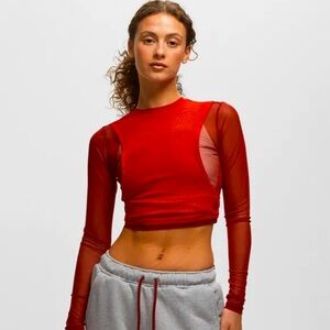 Jordan x teyanna Taylor mesh crop BNWT